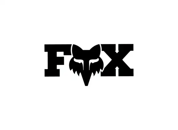 Fox Head X 3" Aufkleber Black
