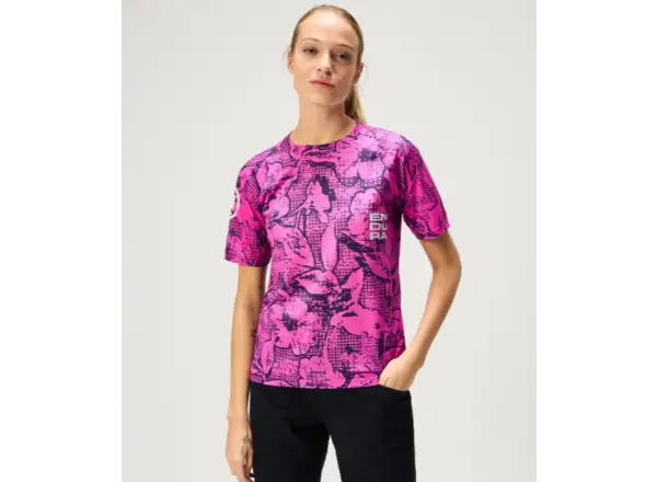 Endura LTD Grid Floral Damen-Trikot kurzarm Pink Pop