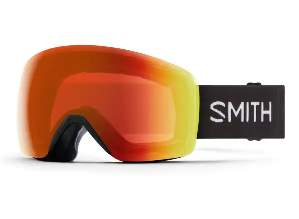 Smith Skyline Skibrille Black /ChromaPop Everyday Red Mirror