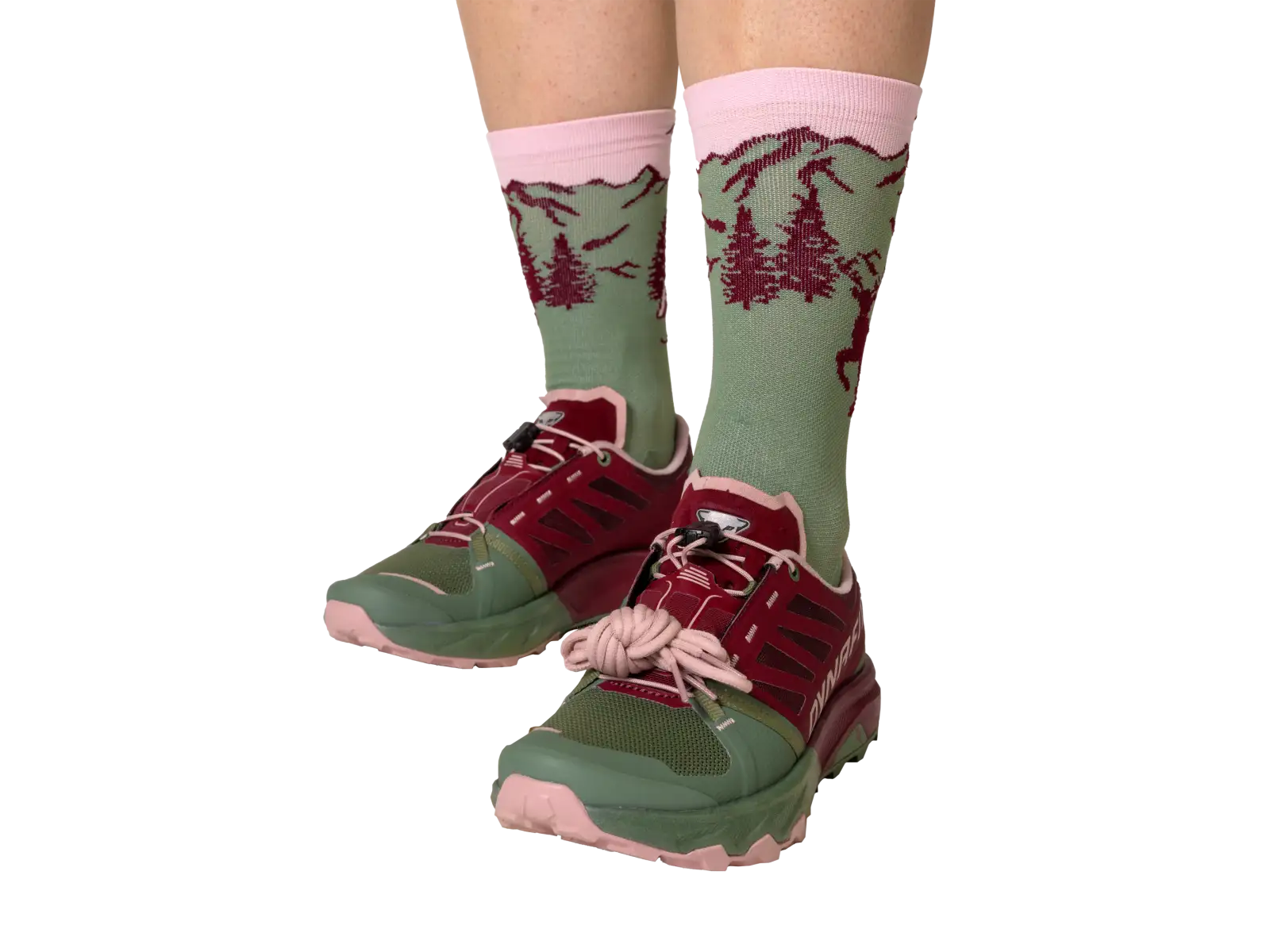Dynafit Alpine Pro 2 Damen-Laufschuhe Salbei/Burgund.