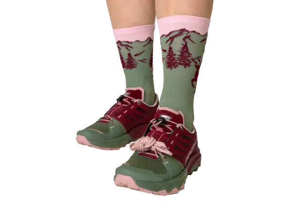 Dynafit Alpine Pro 2 Damen-Laufschuhe Salbei/Burgund.