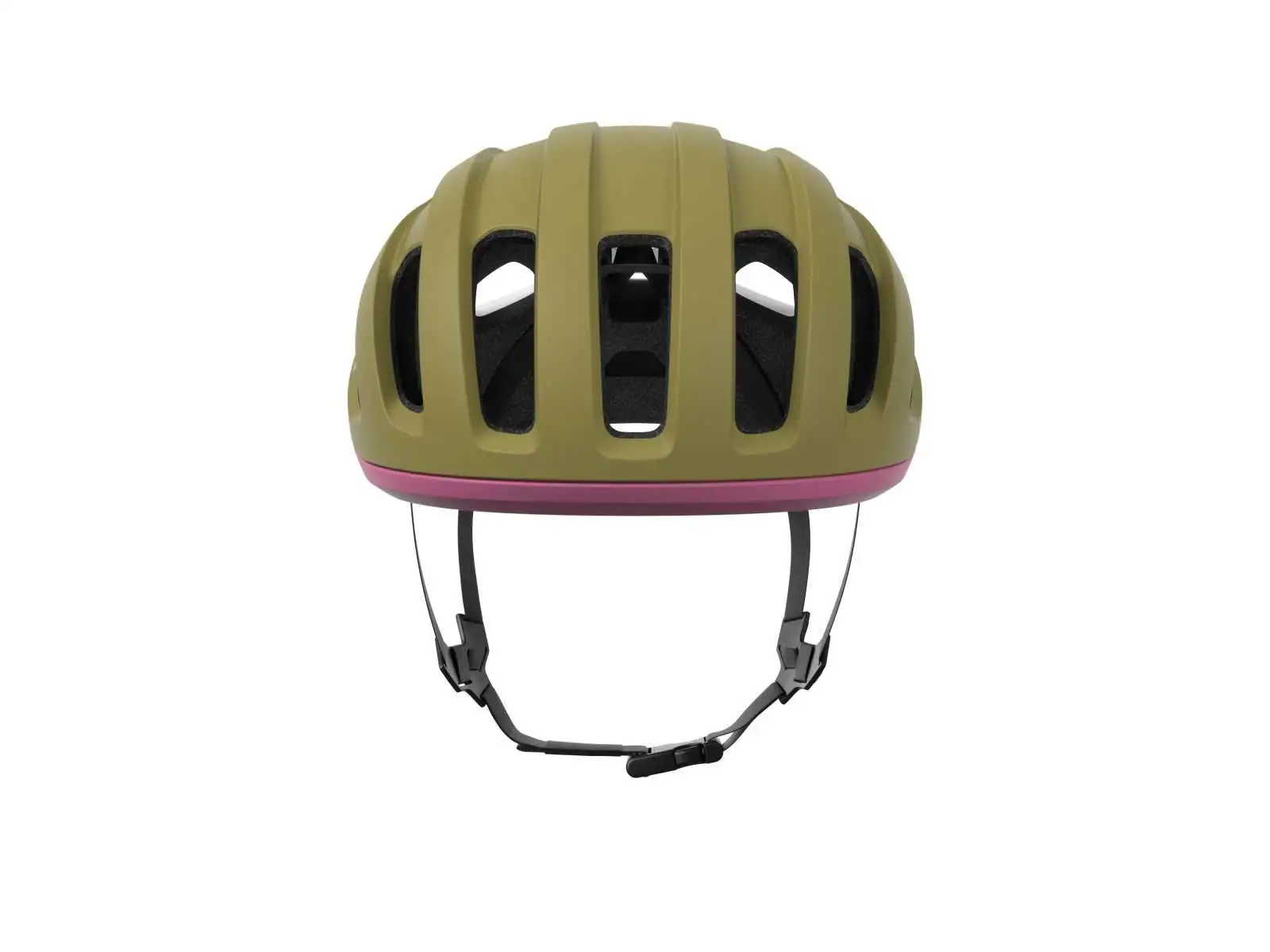 POC Amidal Straßenhelm Olivine Green Matt/Thulite Pink Matt