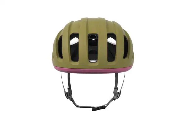 POC Amidal Straßenhelm Olivine Green Matt/Thulite Pink Matt