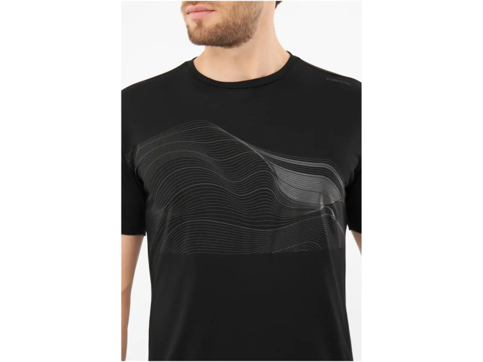 Viking Morain Herren T-Shirt kurzarm Schwarz
