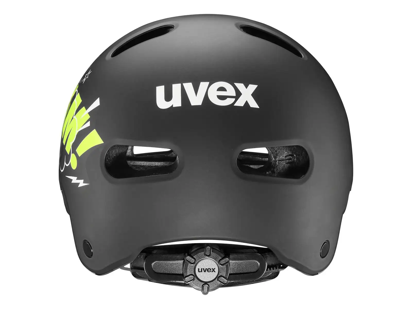Uvex Kid 4 Style Kinderhelm Bam Black/Lime Matt