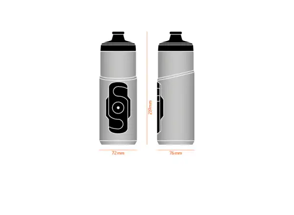 Fidlock Twist Ersatzflasche 600 ml Klar
