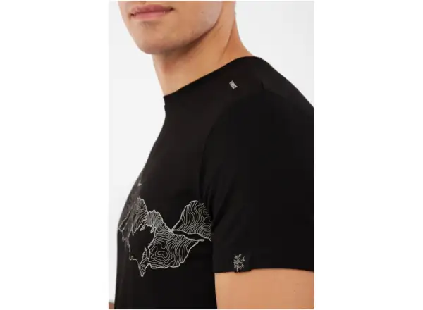 Viking Lenta Bamboo Herren T-Shirt Kurzarm Black/Grey
