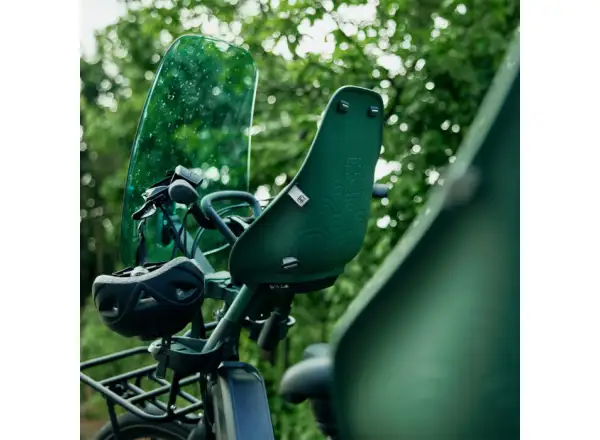 Urban Iki BIO Kindersitz vorne mit Adapter für Vorbau Mosu Green/Bincho Black