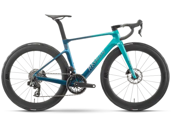 Raymon Arva Evo 24S Force E1 AXS Rennrad ocean fade/chrome