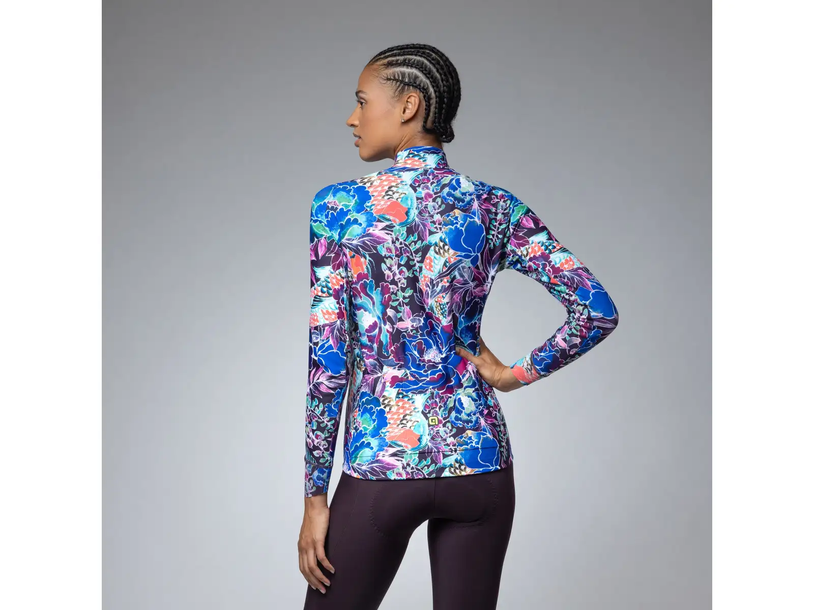Alé PR-E Jardin Damen Thermotrikot Langarm Purple Combo