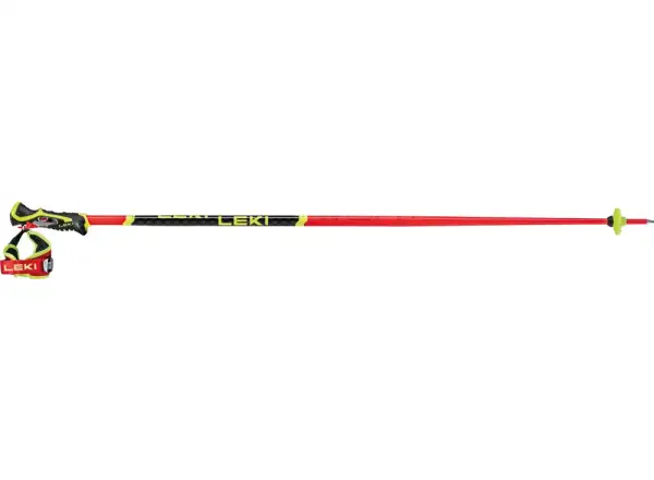 Leki WCR SL 3D Skistöcke in Bright Red/Black/Neon Yellow