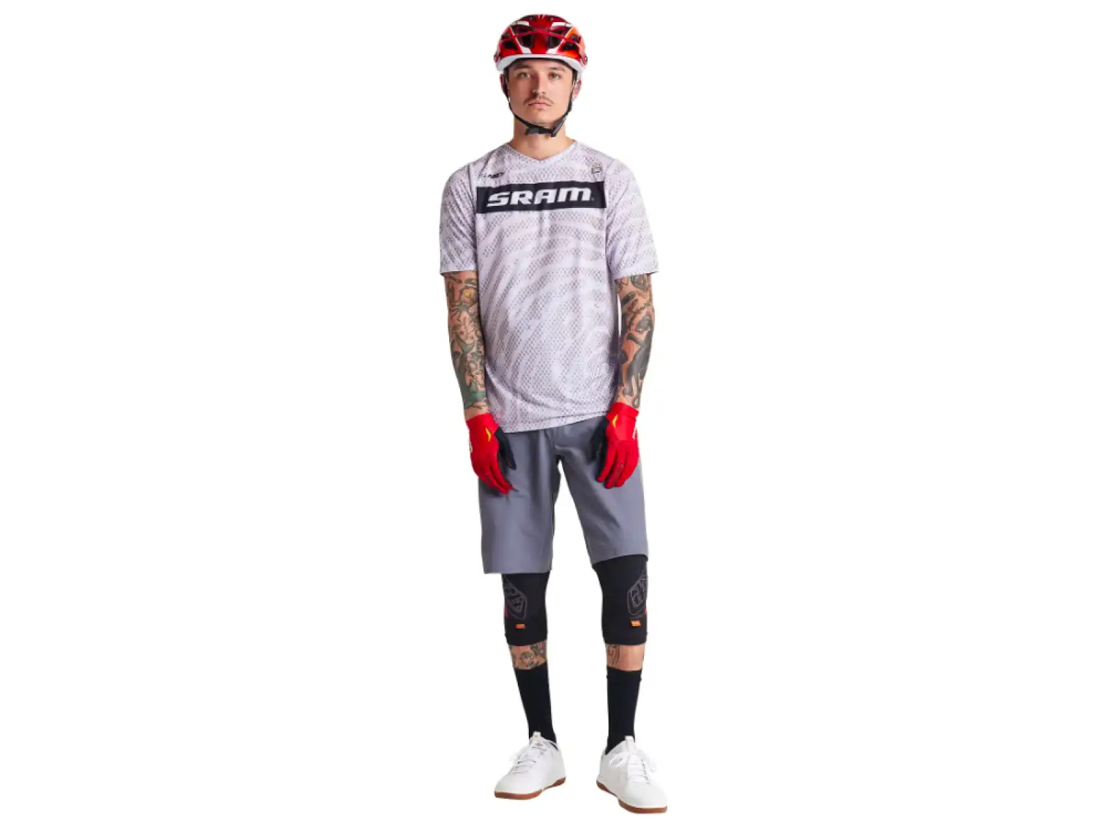 Troy Lee Designs Skyline Air SRAM Herren-Trikot Kurzarm Roots Cement