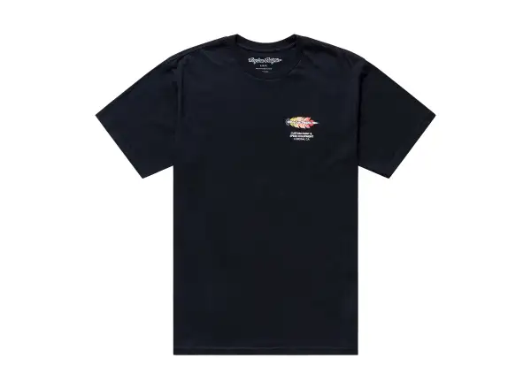 Troy Lee Designs Feather Herren T-Shirt Kurzarm Black/Black