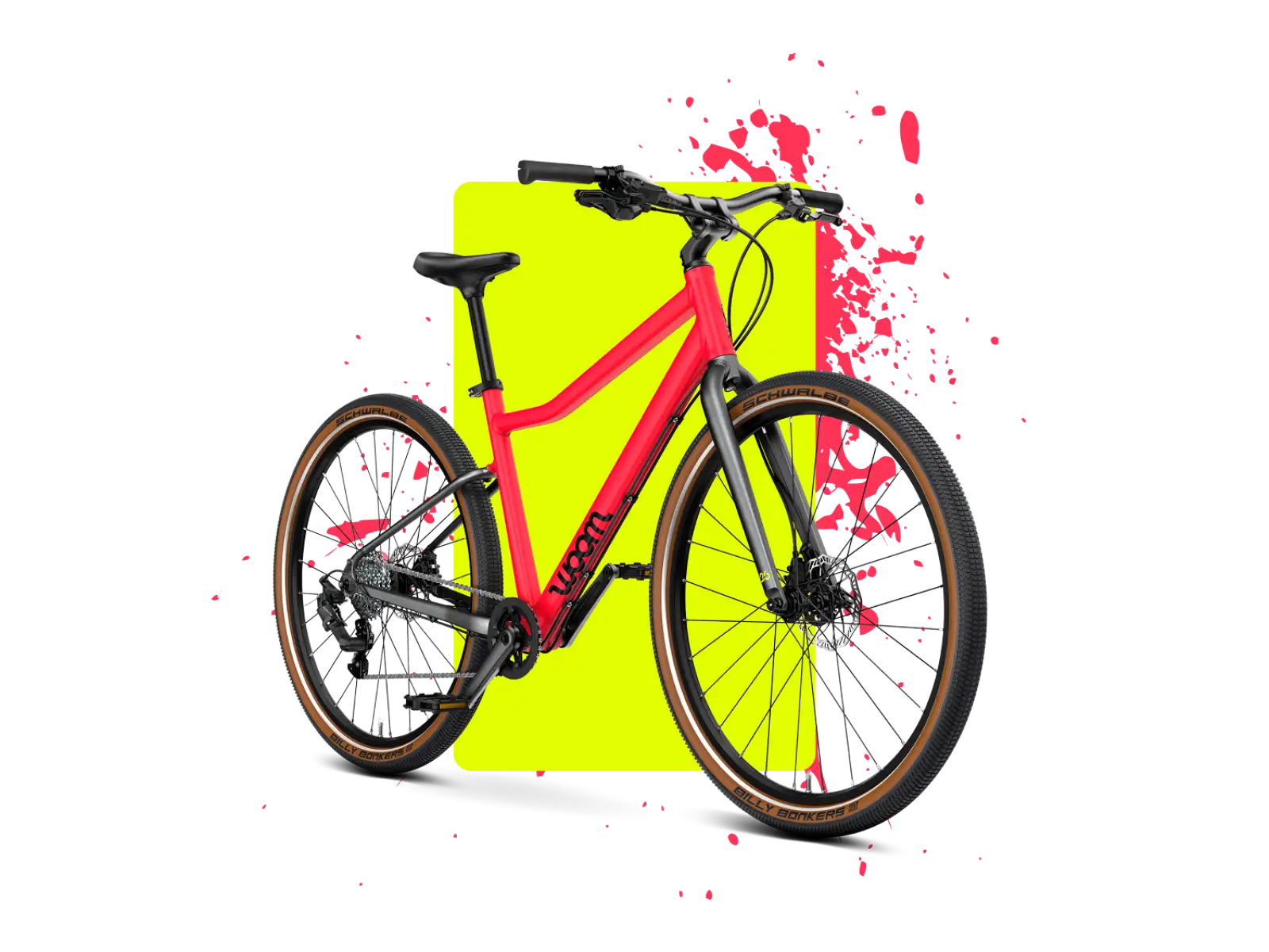 Woom 6 EXPLORE Kinderfahrrad neon pink
