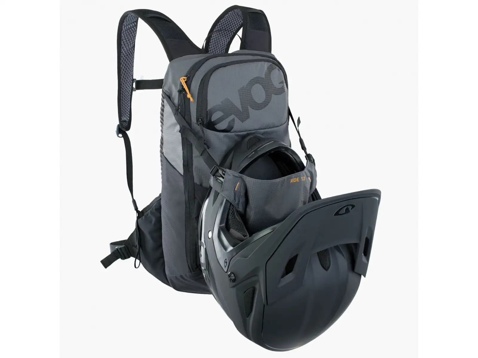 Evoc Ride 12 Rucksack 12 l + Trinkblase 2 l carbon grau/schwarz