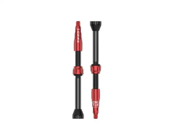 Lezyne CNC TLR Tubeless Ventile 44 mm Rot