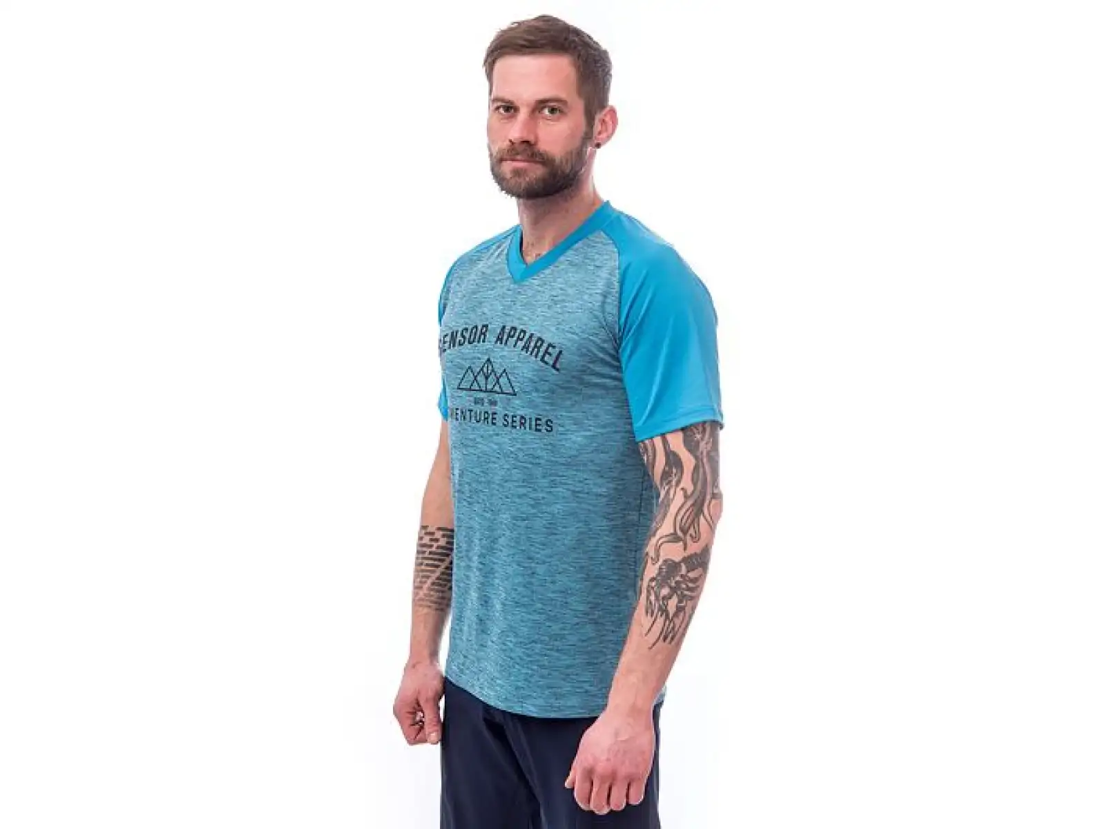 Sensor Charger Herren Trikot Kurzarm Blau