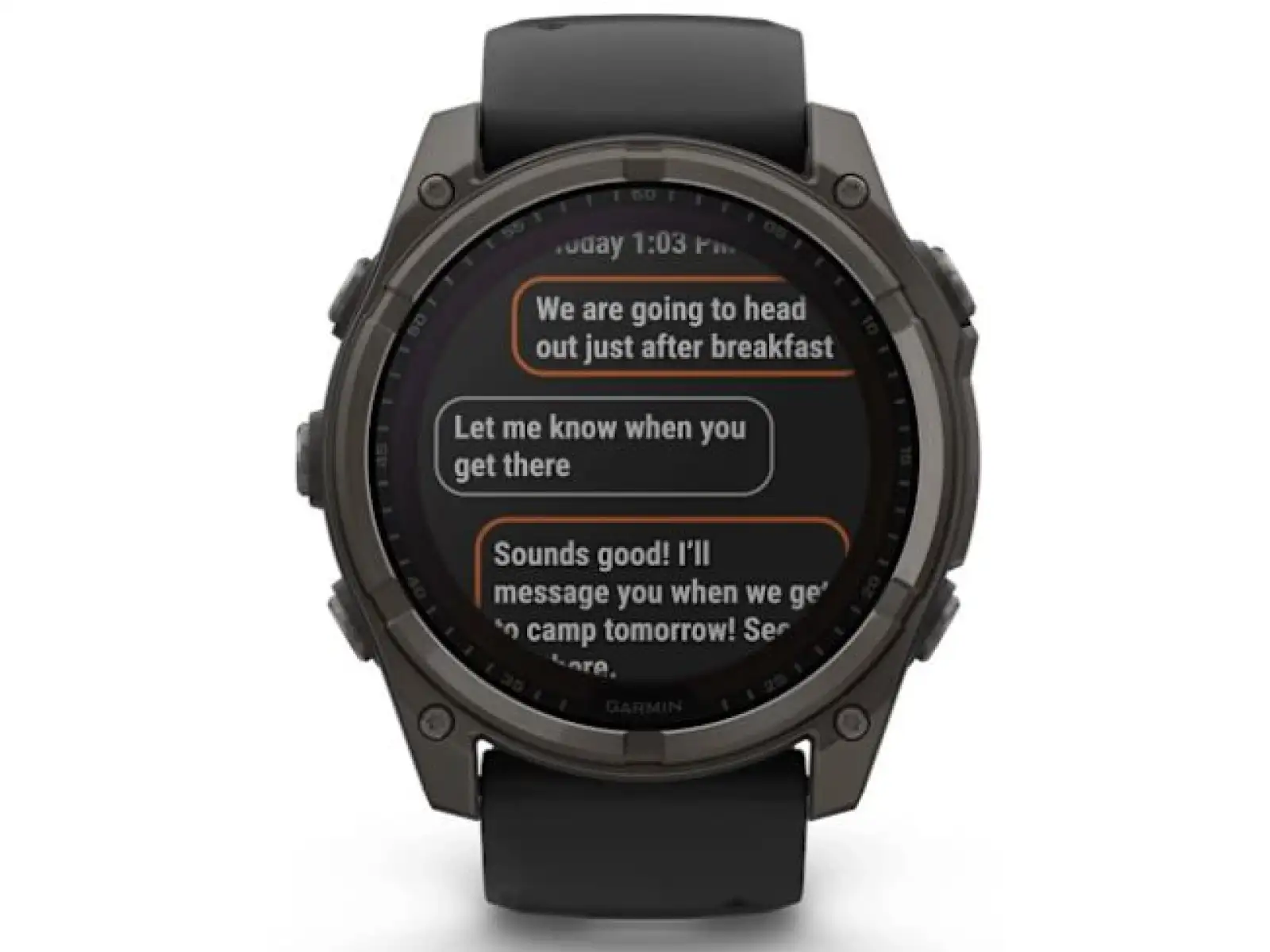 Garmin fenix 8 - 51 mm Solar Sapphire Smartwatch Carbon DLC Titanium Schwarz/ Kieselgrau