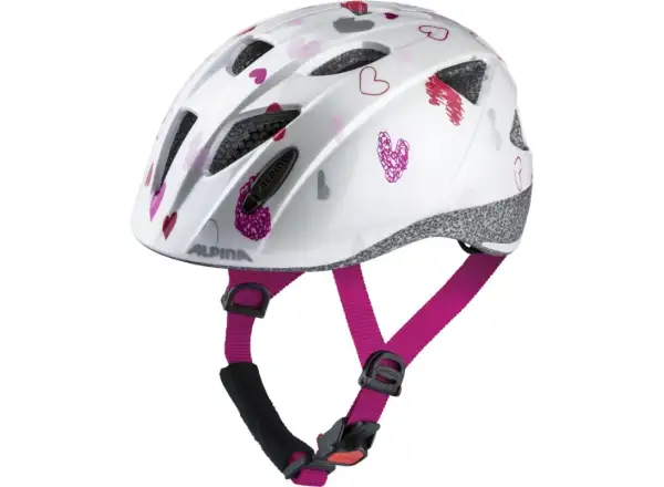 Alpina Ximo Kinderhelm White Hearts