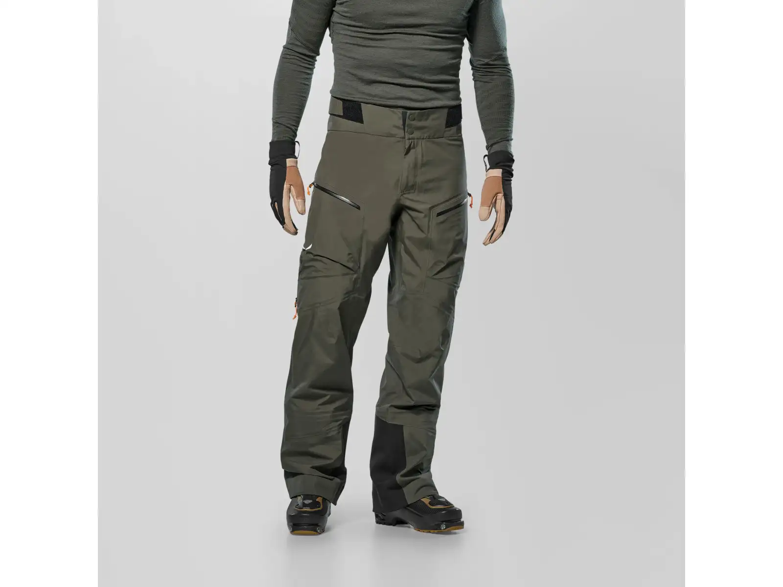 Salewa Sella 3L Powertex Herren Hose Dark Olive