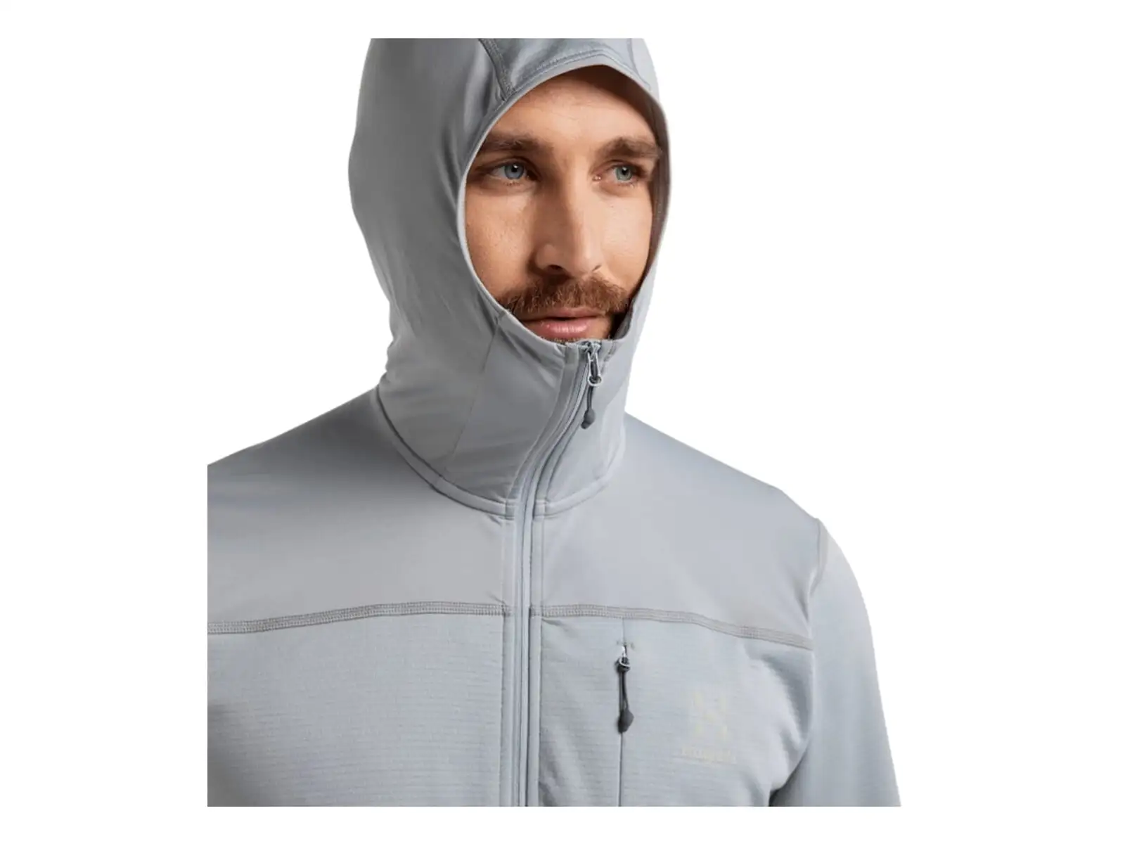 Haglöfs L.I.M Mid Multi Hood Herren-Fleecejacke grau