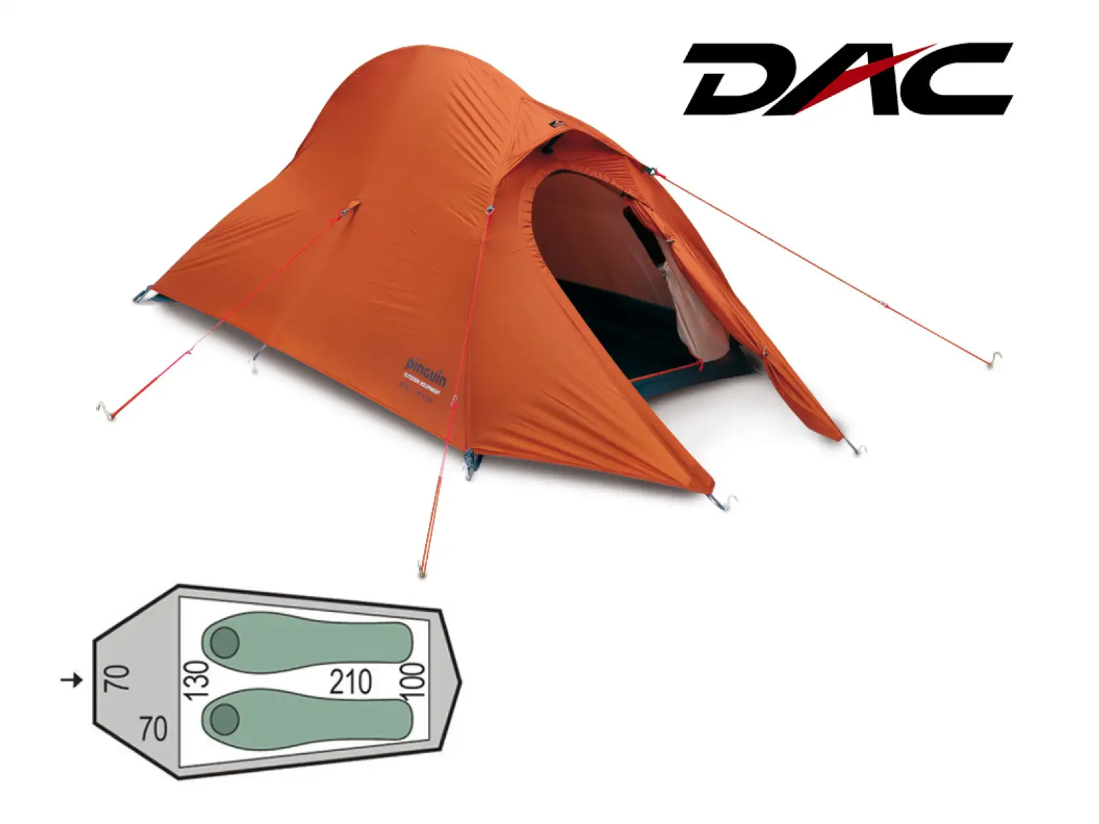 Pinguin Arris Extreme DAC steht für 2 Personen bereit.