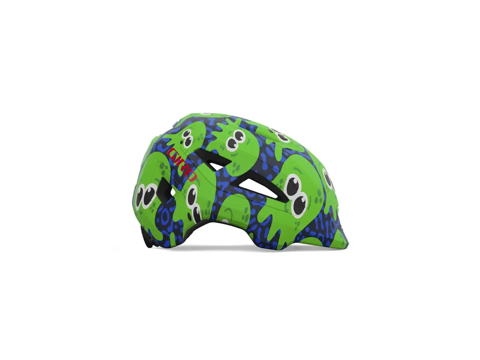 Giro Scamp II Kinderhelm Matte Midnight/Green Inked
