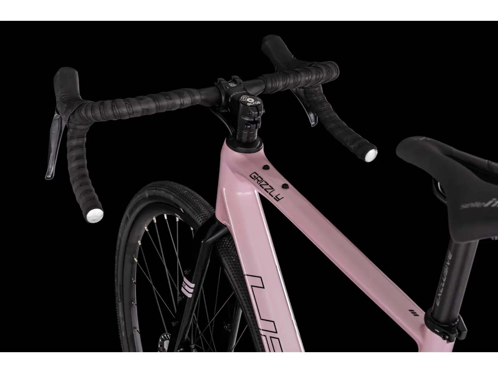 4Ever Grizzly Elite Gravelbike coral / black