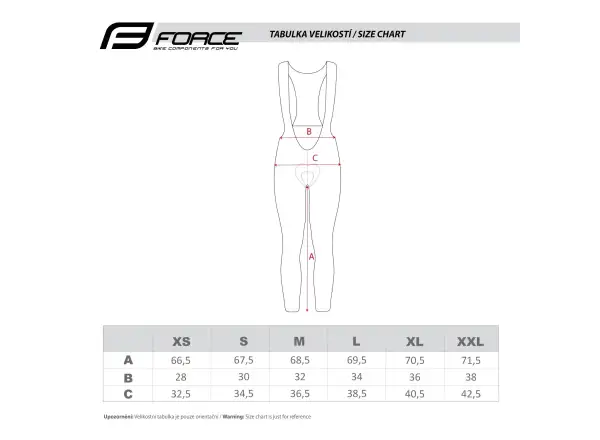 Force Reflex Line Lady Damenhose mit Latz und Polsterung Schwarz