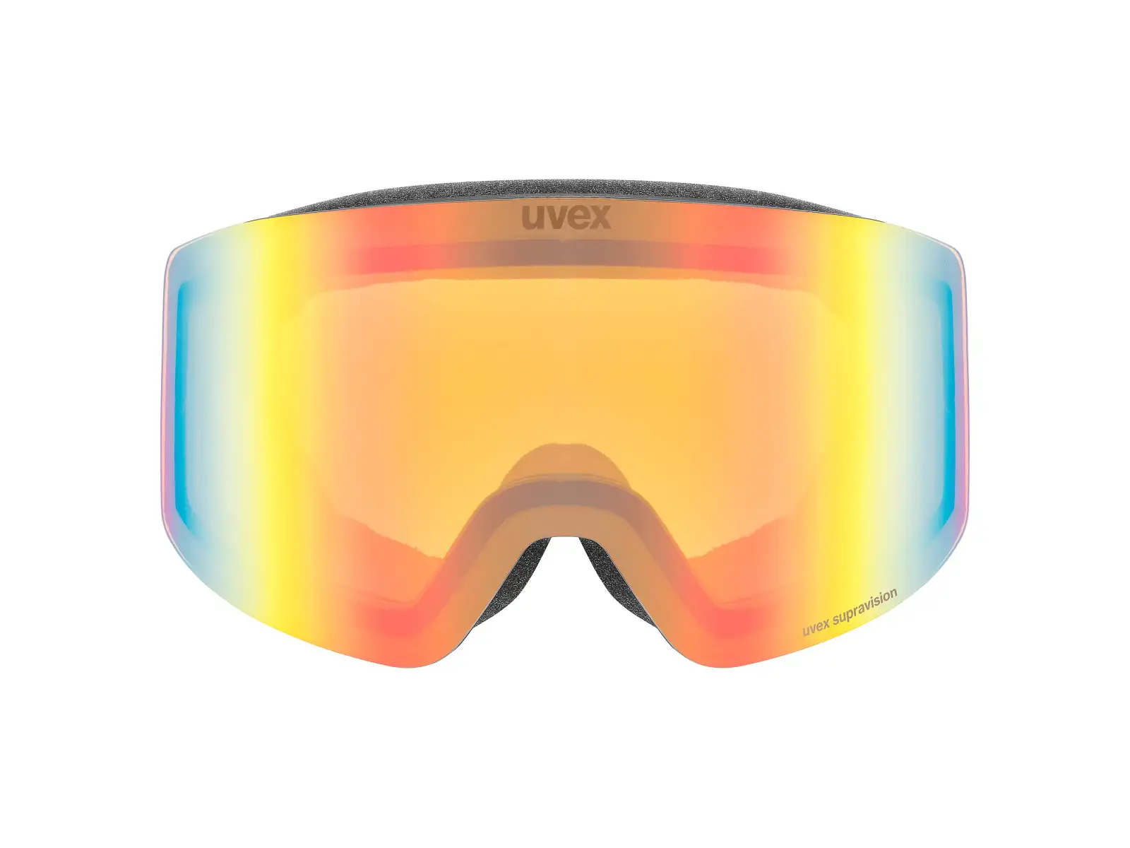 Uvex Provoque FM Skibrille black matt/rainbow - gelb