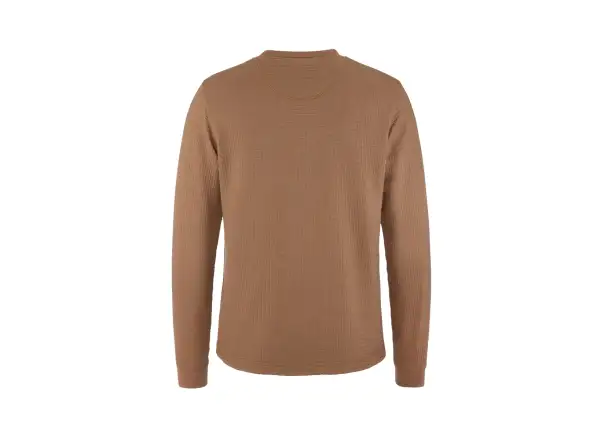 Craft Wool Waffle Damen Langarmshirt braun