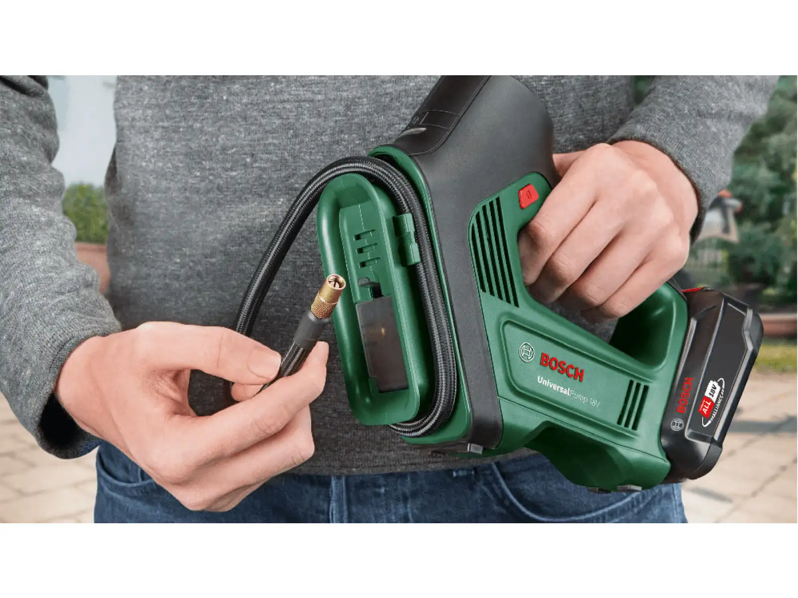 Bosch UniversalPump 18V kabellose pneumatische Pumpe + Starter-Set 18V