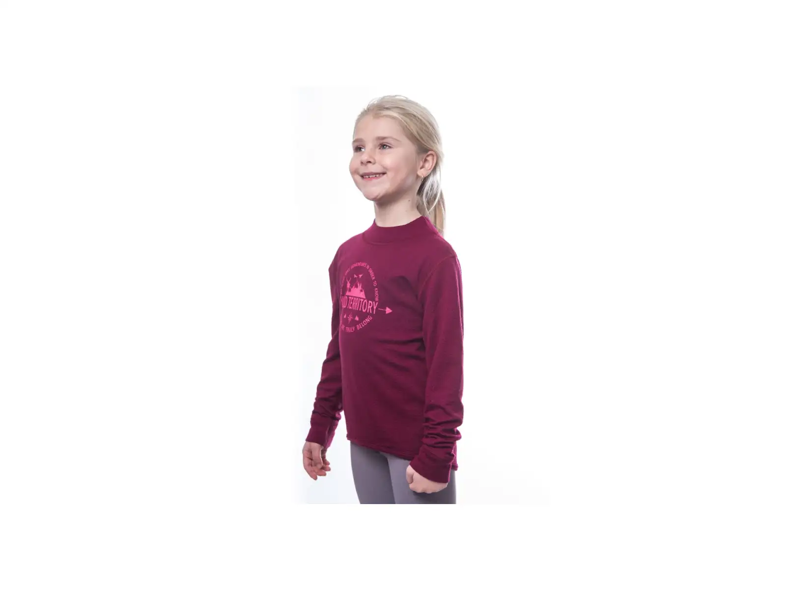 Sensor Merino DF Territory Kindertrikot Langarm lilla