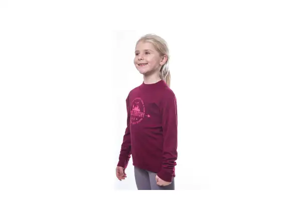 Sensor Merino DF Territory Kindertrikot Langarm lilla