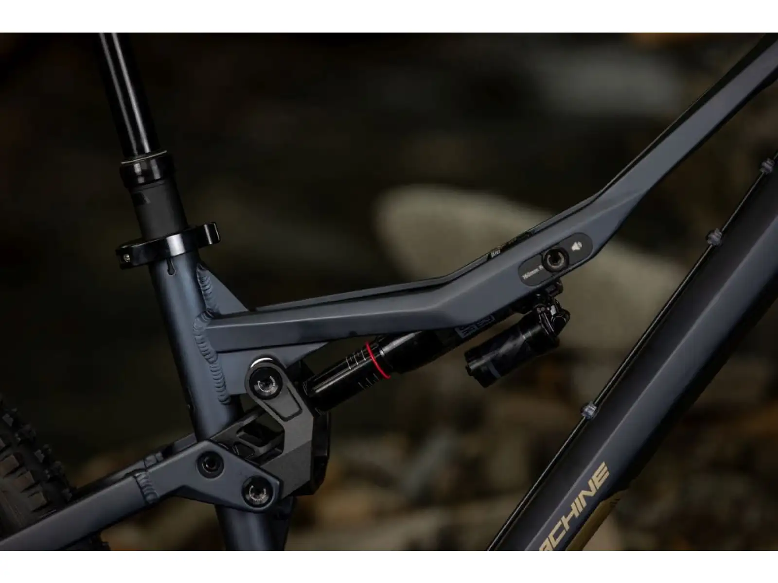 Rock Machine Whizz FS I 50 Mountainbike Matte Milliardär Blau.