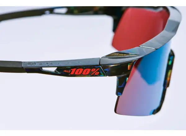 Fahrradbrille 100% SPEEDCRAFT Schwarz Holographic/Hiper Blau