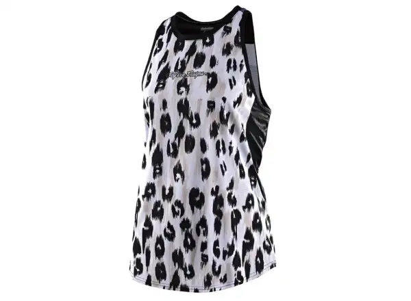 Troy Lee Designs Luxe Damenärmelloses Shirt Wild Cat weiß