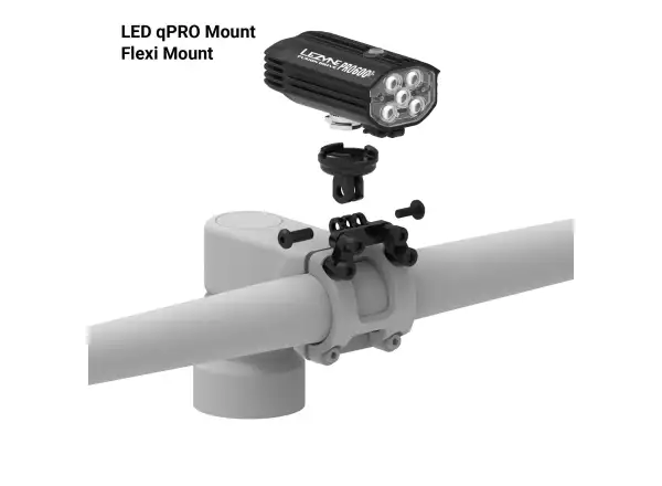 Lezyne LED qPRO Mount Halterung für Licht Black