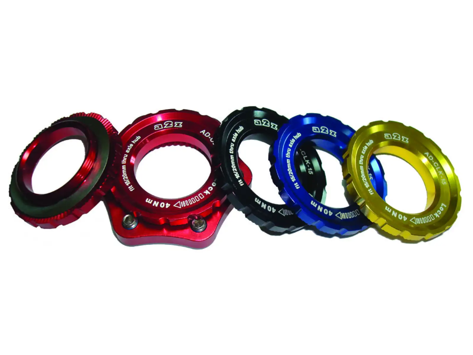 A2Z CLK Centerlock Adapter 6-Loch 15 mm Schwarz