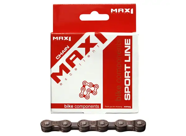 MAX1 Kette 8 Gänge 116 Glieder braun
