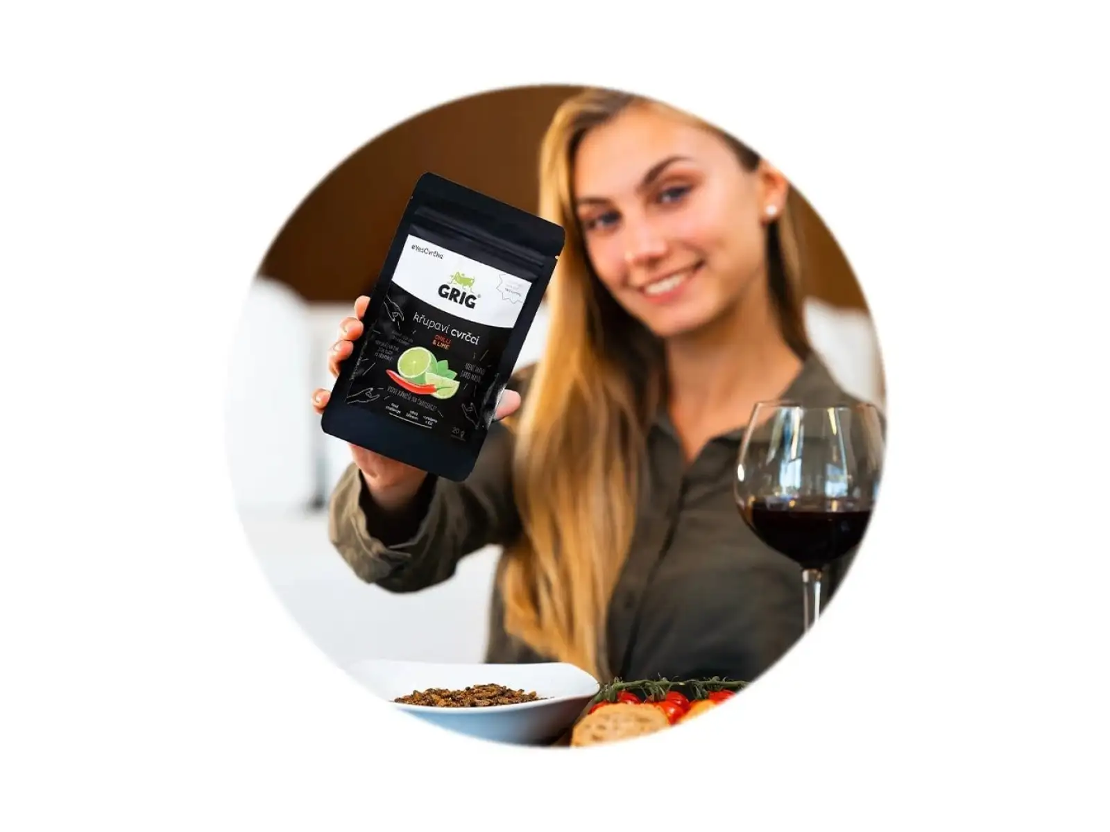 Grig knusprige Heuschrecken Chilli & Limette 20 g