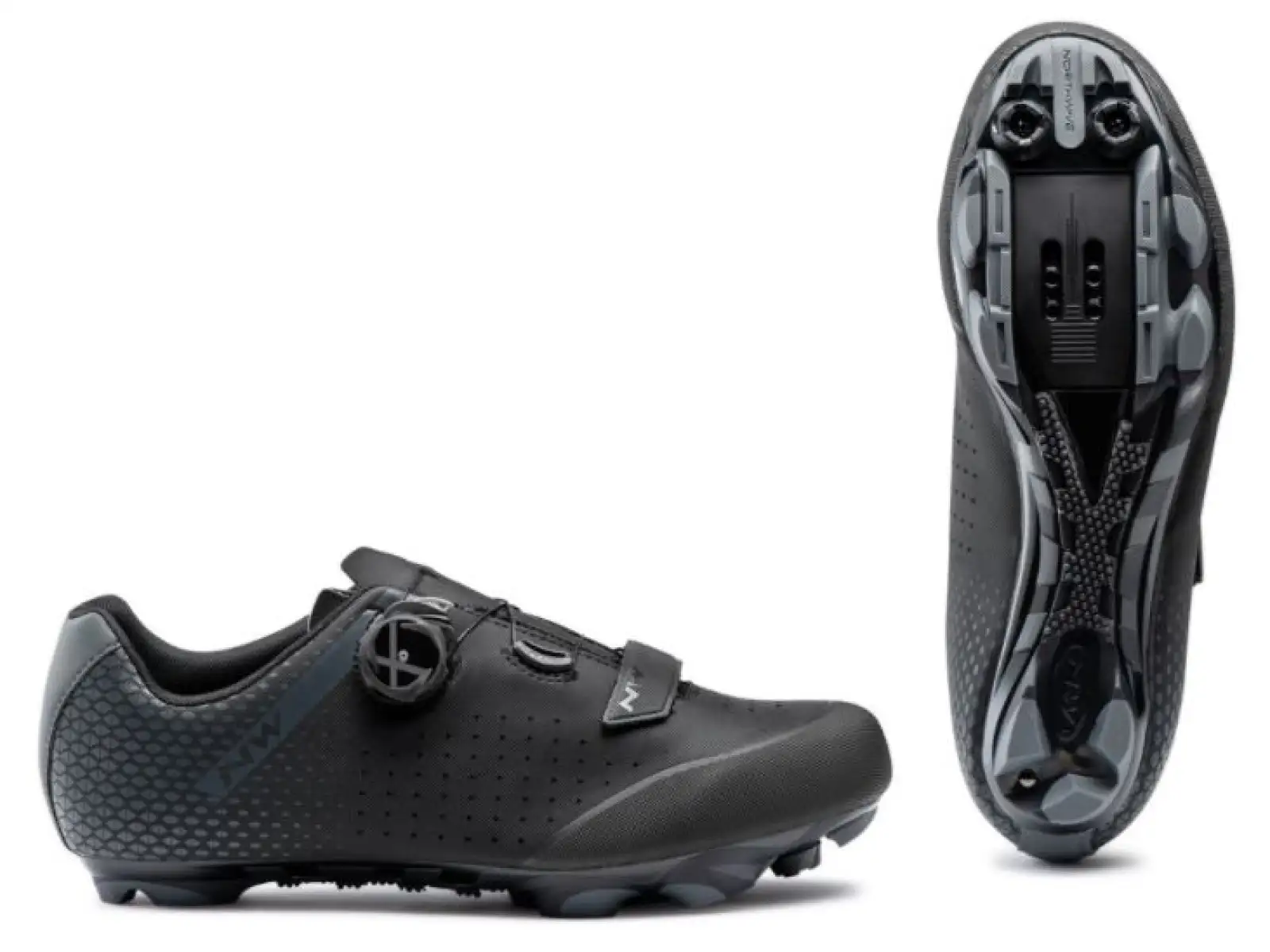 Northwave Origin Plus 2 Wide MTB Herren-Fahrradschuhe Schwarz/Anthrazit