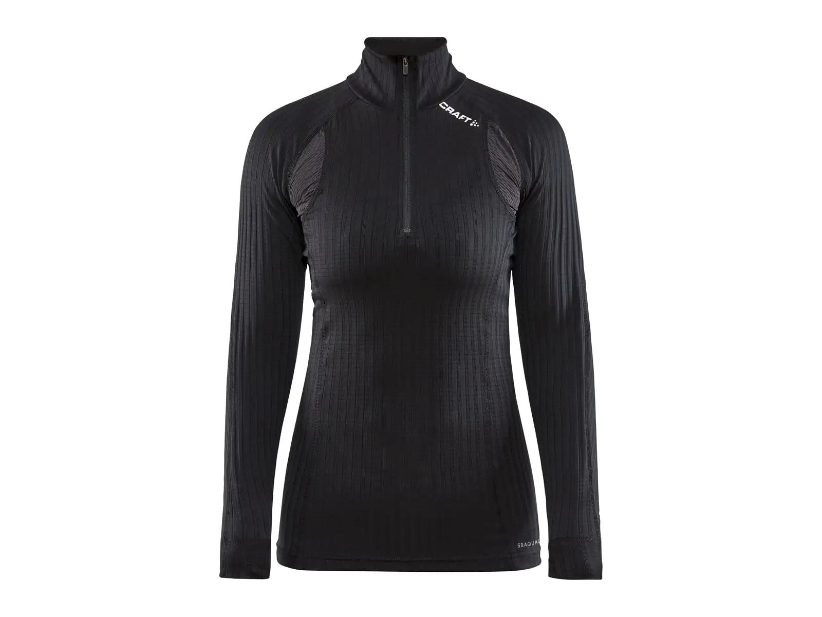 Craft Active Extreme X Zip Damen Langarmshirt Schwarz