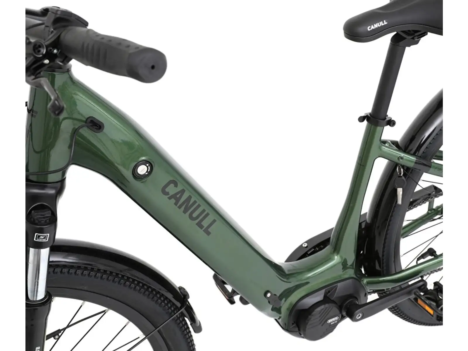 CANULL City 2 720 Wh Tiefeinsteiger E-Bike forest green