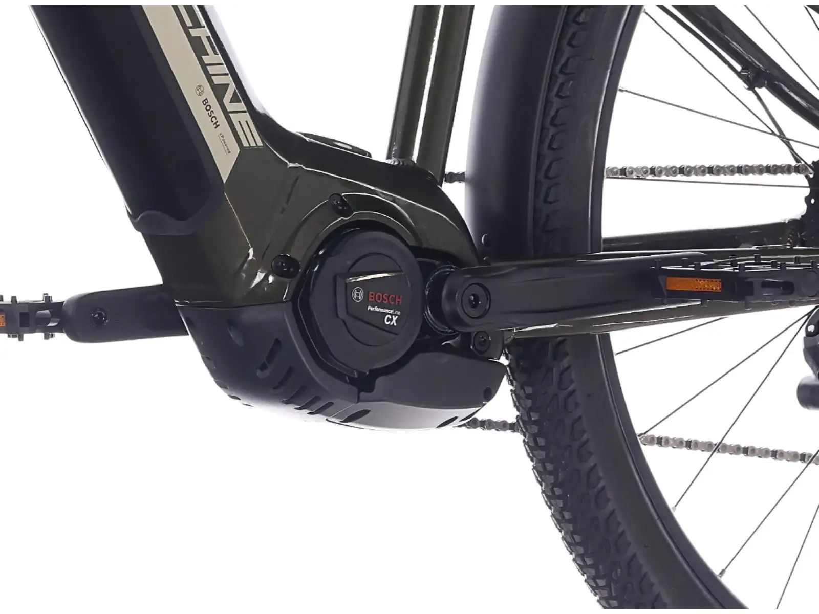 Rock Machine eBlizz B70T Elektro-Mountainbike Gloss Dark Forest