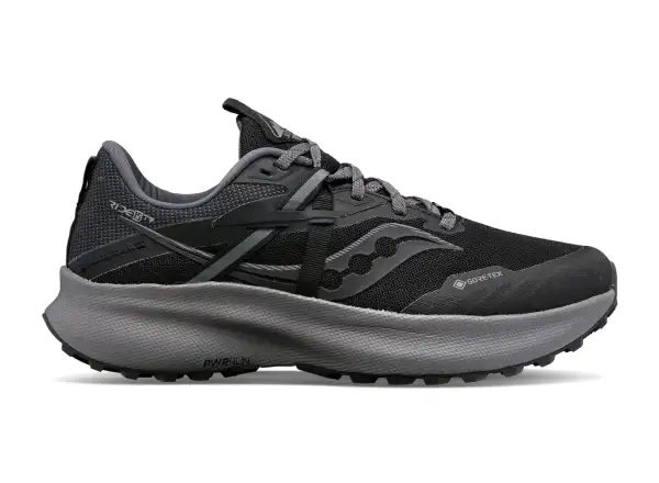 Saucony Ride 15 TR GTX Damen Laufschuhe Schwarz/Anthrazit