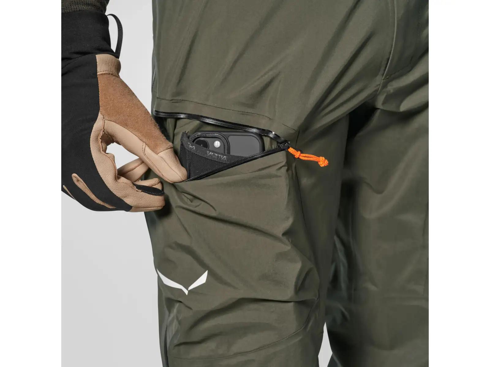 Salewa Sella 3L Powertex Herren Hose Dark Olive