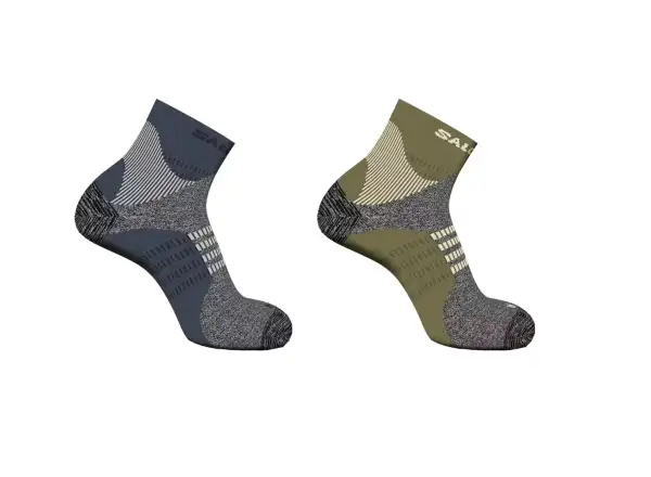 Salomon X Ultra Quarter Socken Olive/Grau