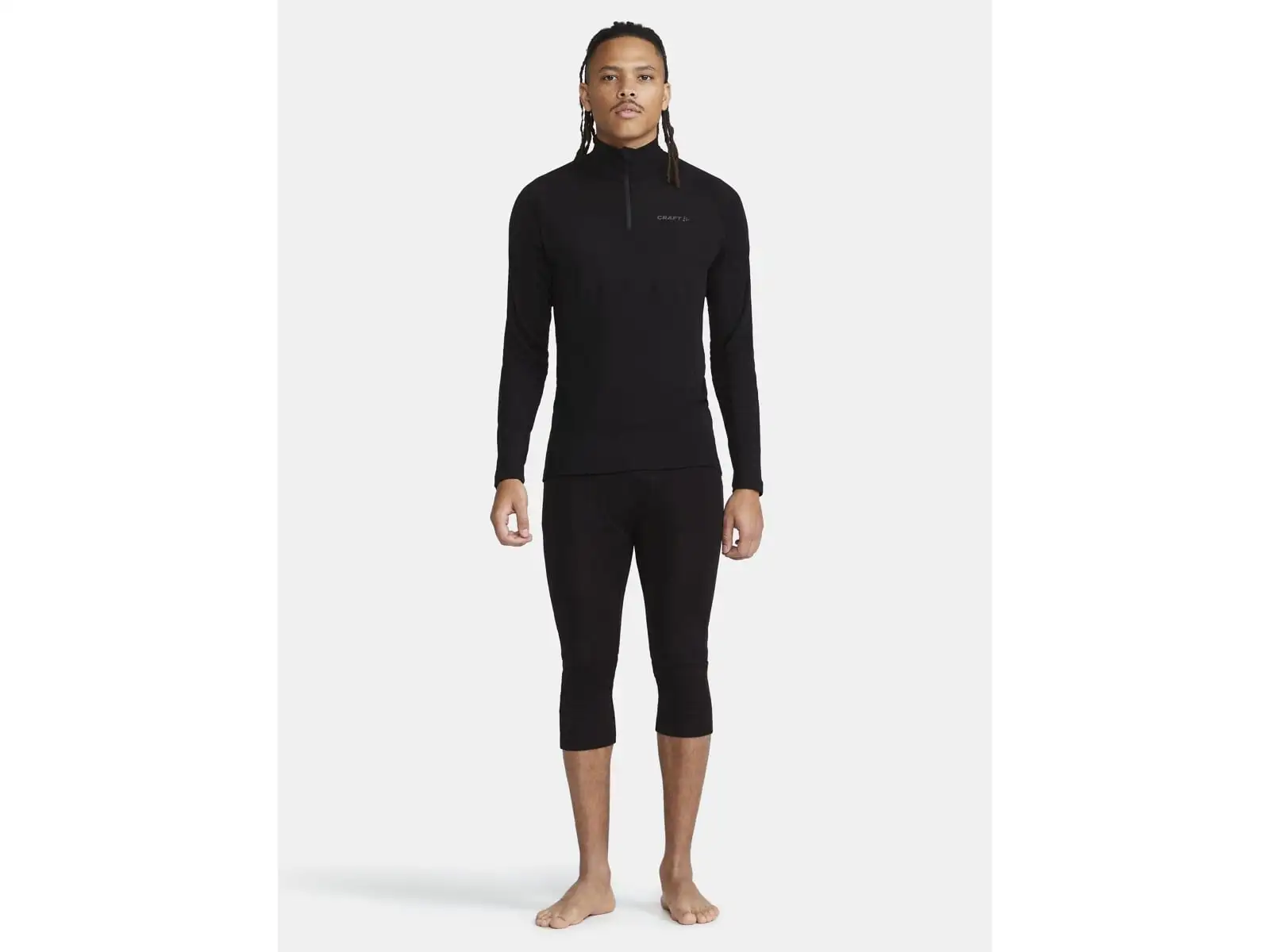 Craft ADV Wool Merino Herren Unterhose 3/4 schwarz