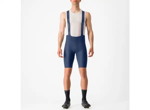 Castelli Espresso 3 Herren-Shorts mit Einsatz und Träger Belgian Blue
